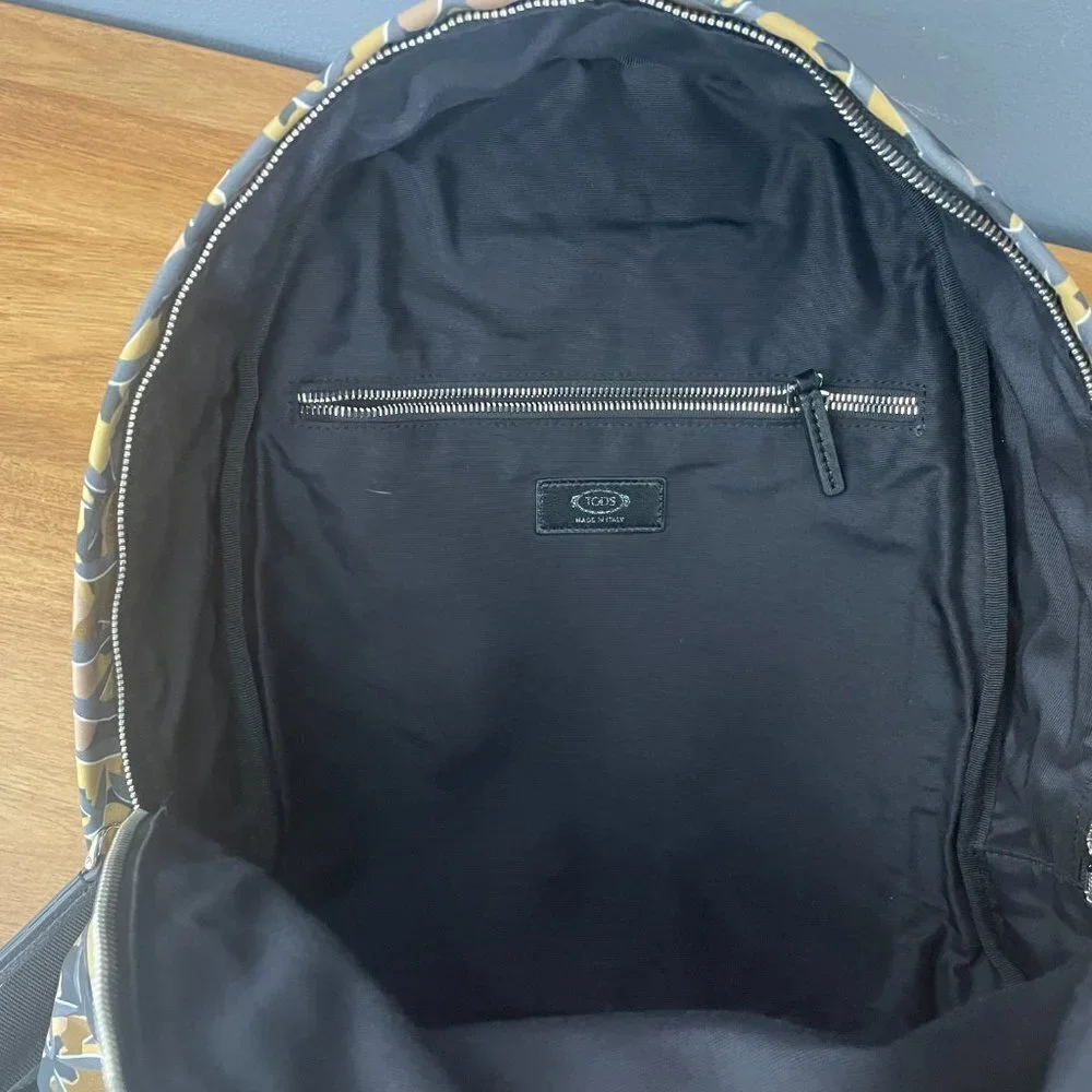 Tod's‎ Italy Tech Zaine Easy Lacci Graphic Nylon Backpack, XDMMDDGT3L0JWJ987N